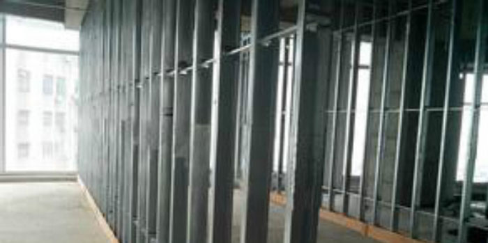 輕鋼龍骨隔斷布局后效果 輕鋼龍骨隔斷布局后效果